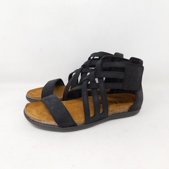 Naot Black Marita Gladiator Sandals 37 - Picture 3 of 14
